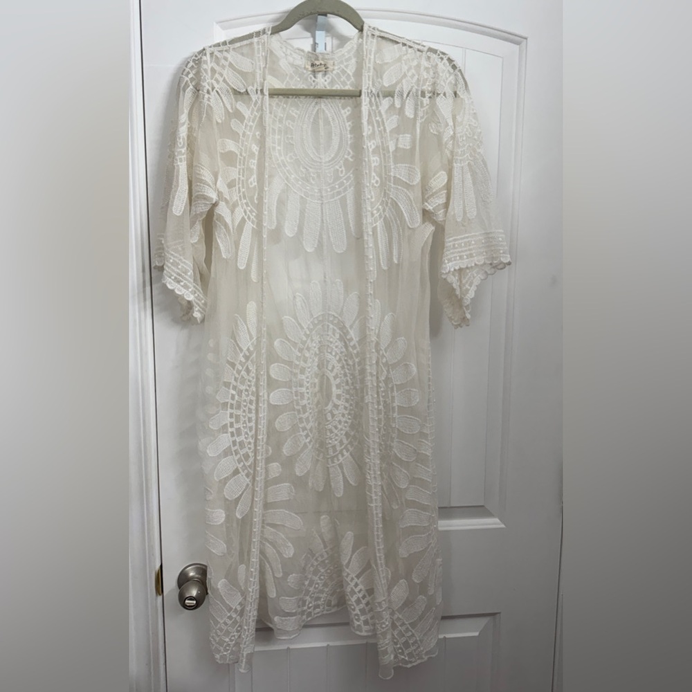 Women floral lace cover